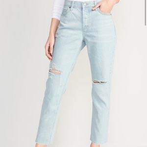NWT Old Navy Slouchy Straight High-Rise Jeans
